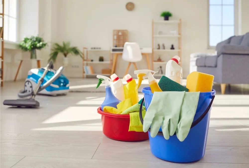 Booking a home cleaning visit over the phone
